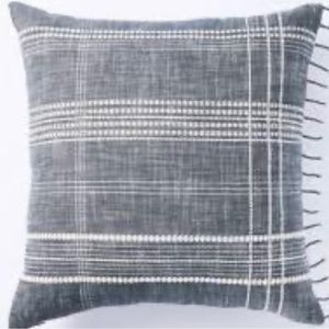Studio McGee by Target tasseled, blue/gray pillow